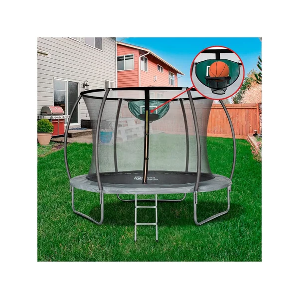 Trampolin mit Innennetz "Jumper" - Ø 3,05 m - Grau - Imagen 2