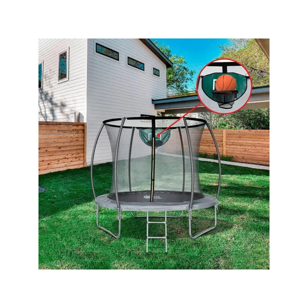 Trampolin Prestige "Jumper" 2,44 m mit Basketballkorb - Imagen 2