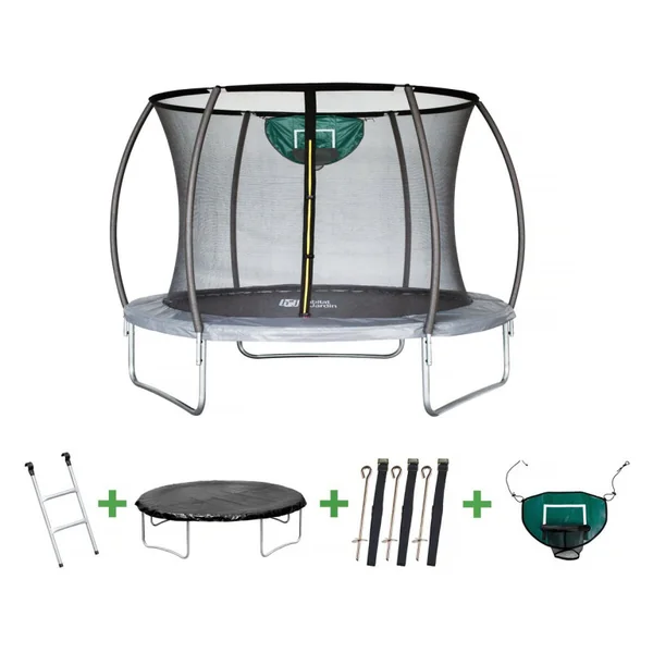 Trampolin Prestige "Jumper" 3,65 m mit Basketballkorb
