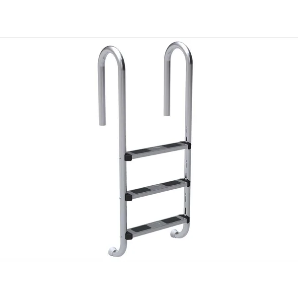 Treppe aus Edelstahl - 3 Stufen