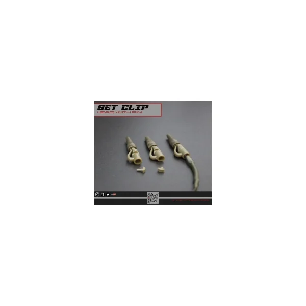 TRYBION SET CLIP PLOMO VERDE