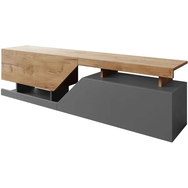 TV-Möbel "Ceelias" - 160 x 46 x 35 cm - Grau/Braun
