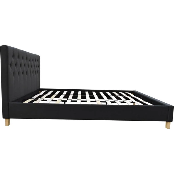 Tweepersoonsbed bed bedframe "Emmy" - 180 x 200 cm - Grijs Donkergrijs - Imagen 3