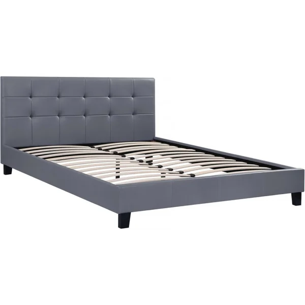 Tweepersoonsbed bed "Julia" - 140 x 190 cm - Grijs