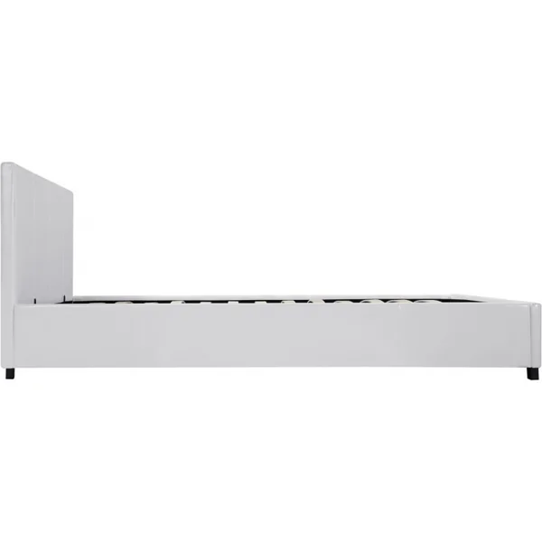Tweepersoonsbed met opbergruimte bed "Carla" - 140 x 190 cm - Wit - Imagen 6