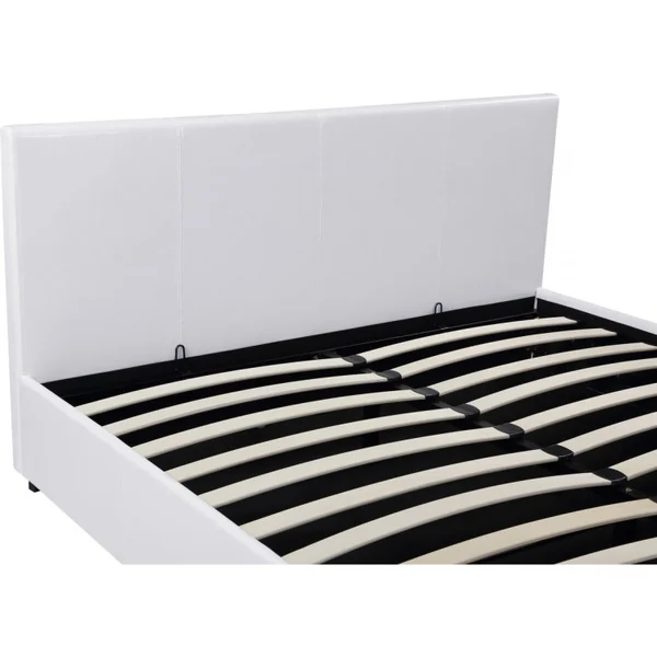 Tweepersoonsbed met opbergruimte bed "Carla" - 160 x 200 cm - Wit - Imagen 7