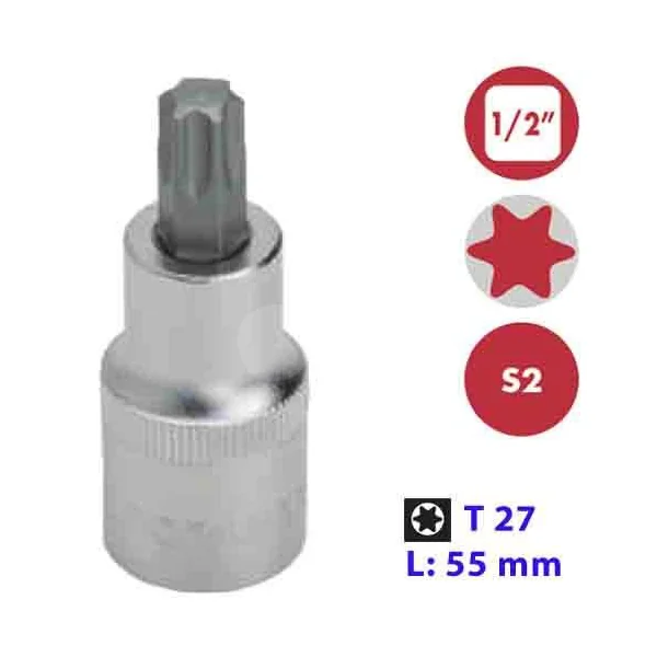 VASO 1/2" PUNTA TORX 27X55 MM