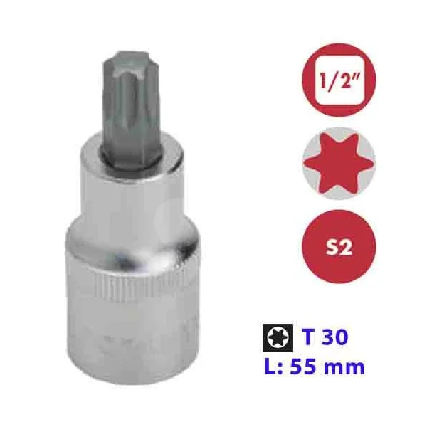 VASO 1/2" PUNTA TORX 30X55 MM