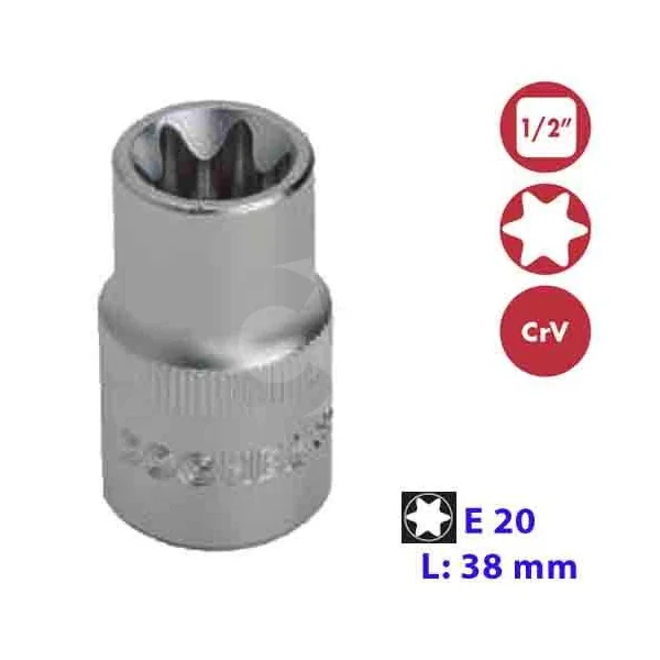 VASO 1/2" TORX T20