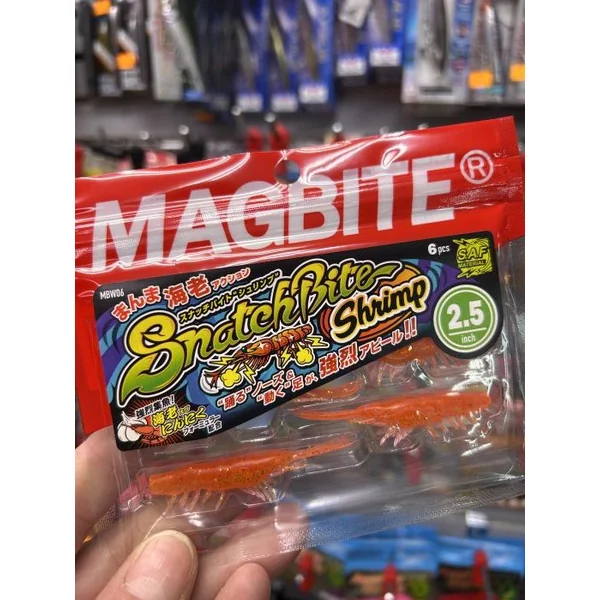 VINILO SNATCHBITE SHRIMP 2.5" de MAGBITE #09 "SPINNING / DARTING"
