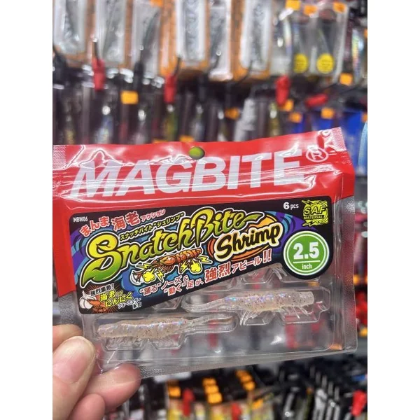 VINILO SNATCHBITE SHRIMP 2.5" de MAGBITE "SPINNING / DARTING"