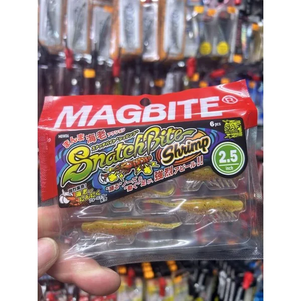 VINILO SNATCHBITE SHRIMP 2.5" de MAGBITE "SPINNING / DARTING"