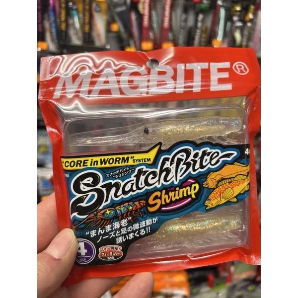 VINILO SNATCHBITE SHRIMP 4" de MAGBITE #05 "SPINNING / DARTING"