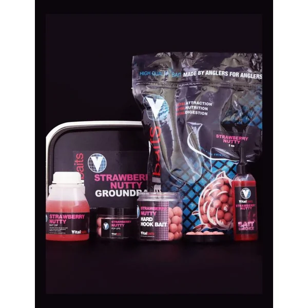 Vitalbaits Pop Ups Strawberry Nutty 14mm 50gr - Imagen 2