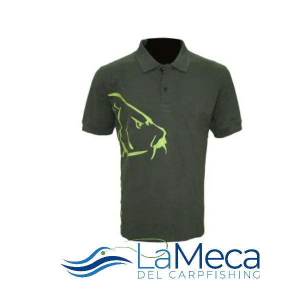 ZFISH CARP POLO T-SHIRT OLIVE GREEN.