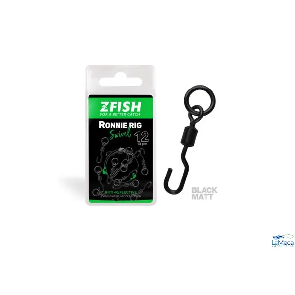 ZFISH RONNIE RIG SWIVEL MATT NUMERO 12